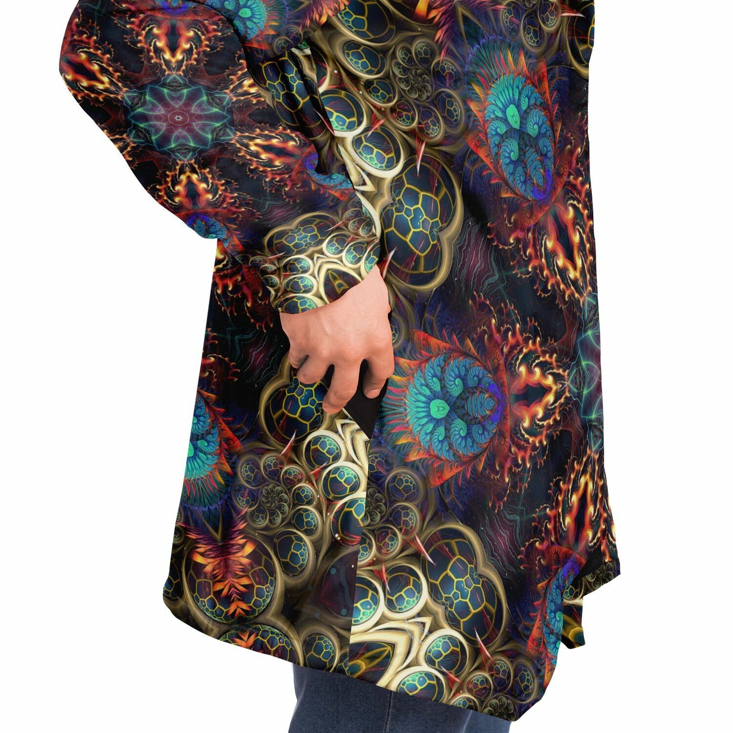 "Stimulous Mandala" HOODED CLOAK