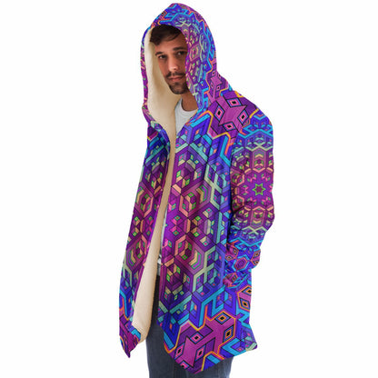 "7th Dimensional Star" (White) HOODED CLOAK