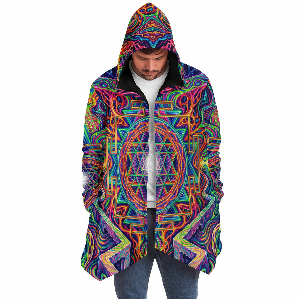 "Oh My Sri Yantra" HOODED CLOAK