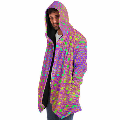 "Qwerty Bloom" HOODED CLOAK