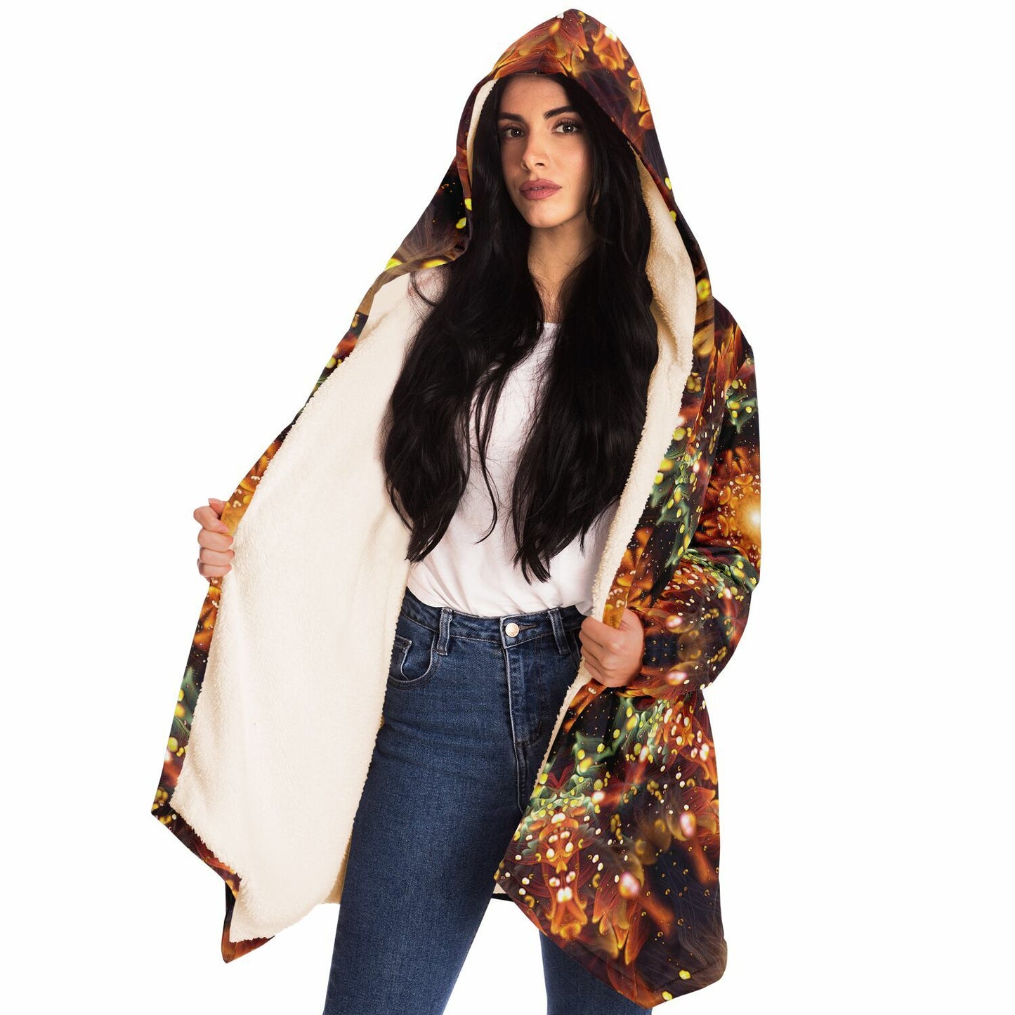 "Autumn Bloom" HOODED CLOAK