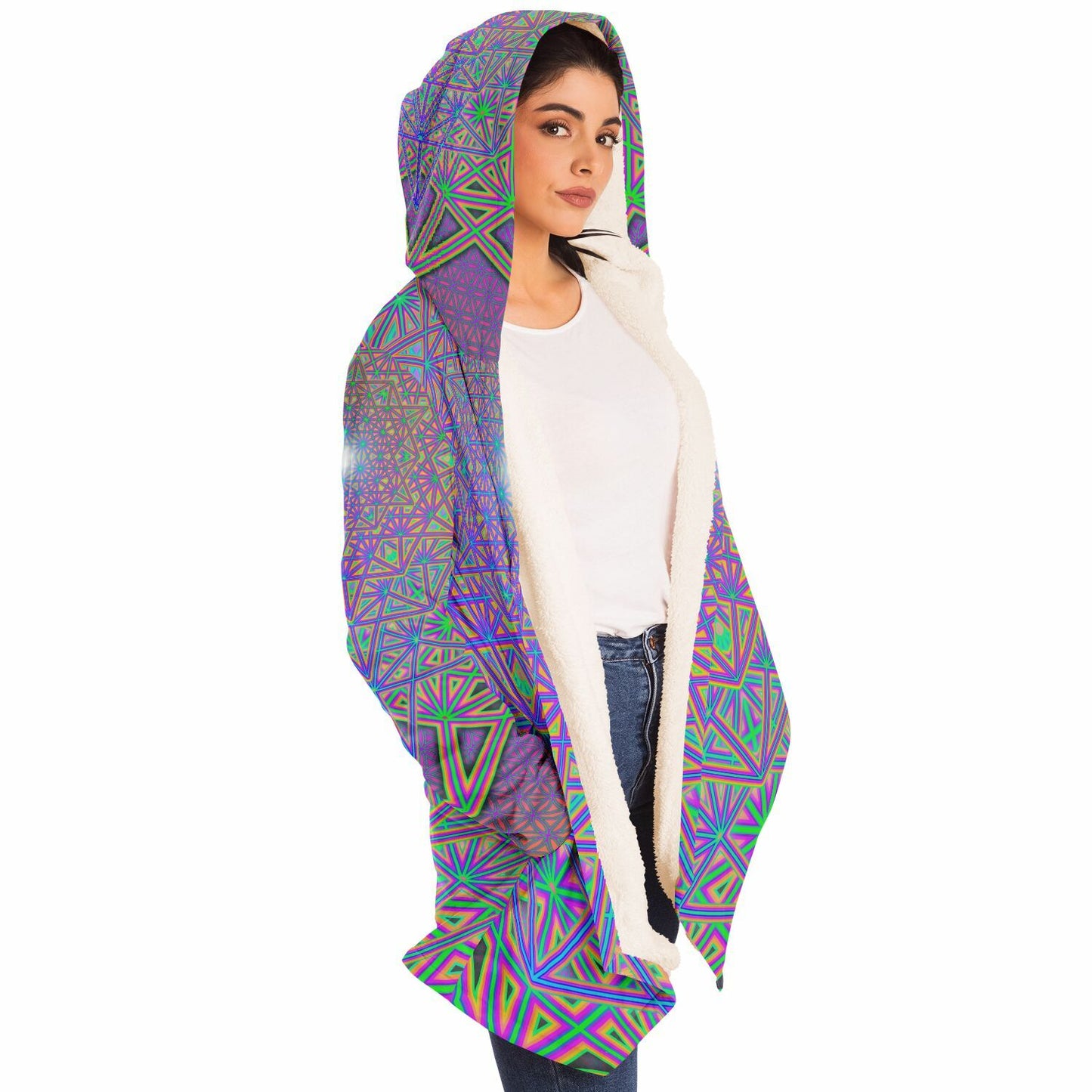 "Flower of Tron" HOODED CLOAK