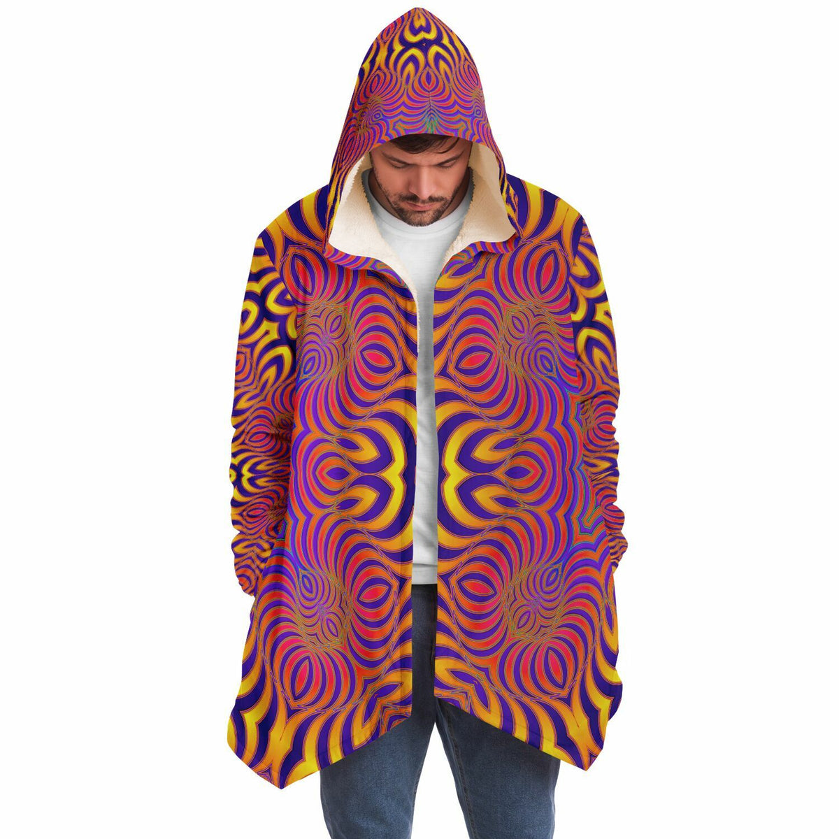 "Primordial Swirl" HOODED CLOAK