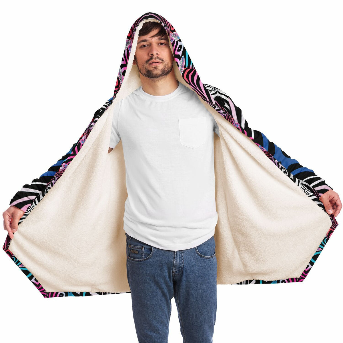 "Psybra" HOODED CLOAK