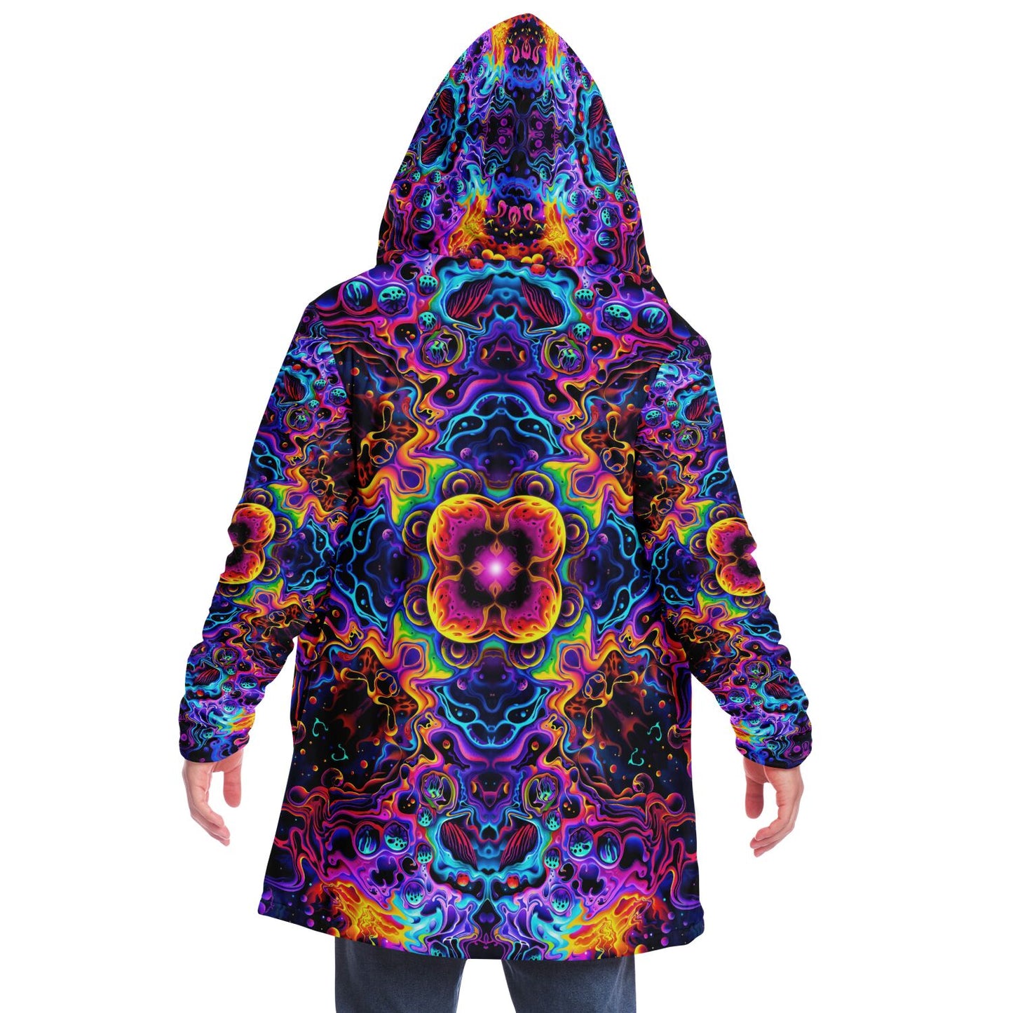 "Aurora Boreafungus Bloom" HOODED CLOAK
