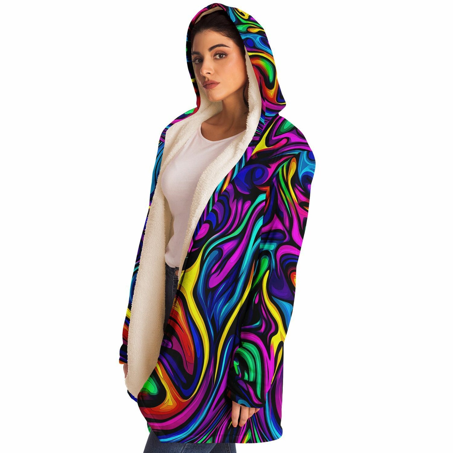 "Blend In or Don't" HOODED CLOAK