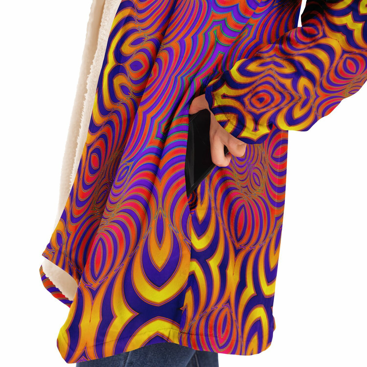 "Primordial Swirl" HOODED CLOAK