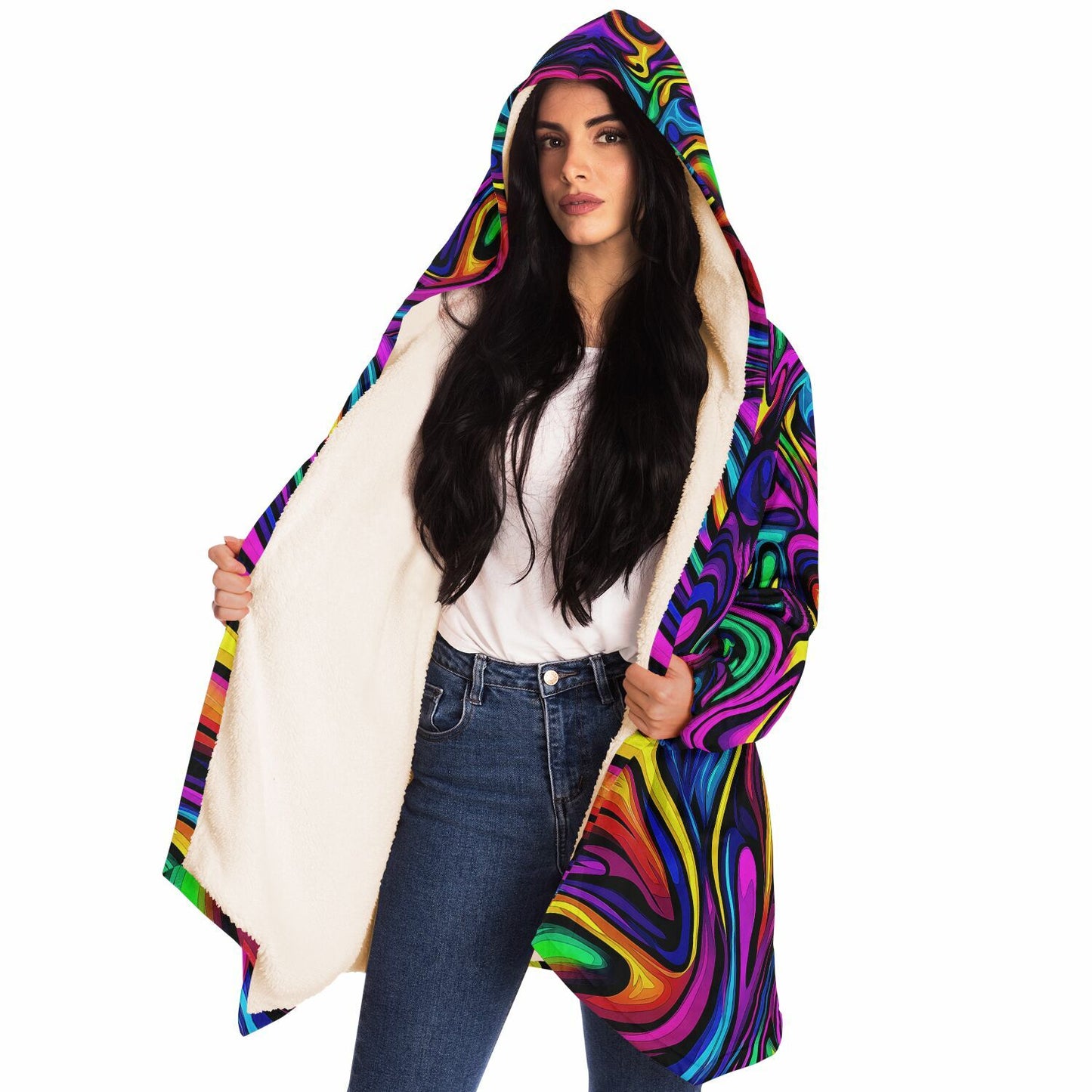 "Blend In or Don't" HOODED CLOAK