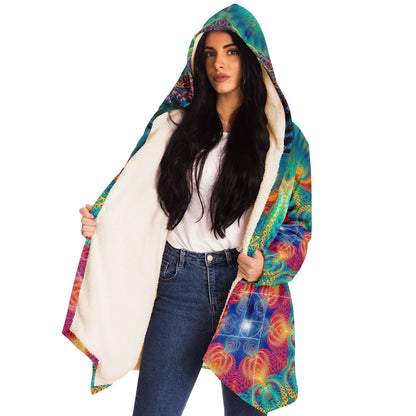 "Free Your Mind - Fibonacci Spiral" HOODED CLOAK