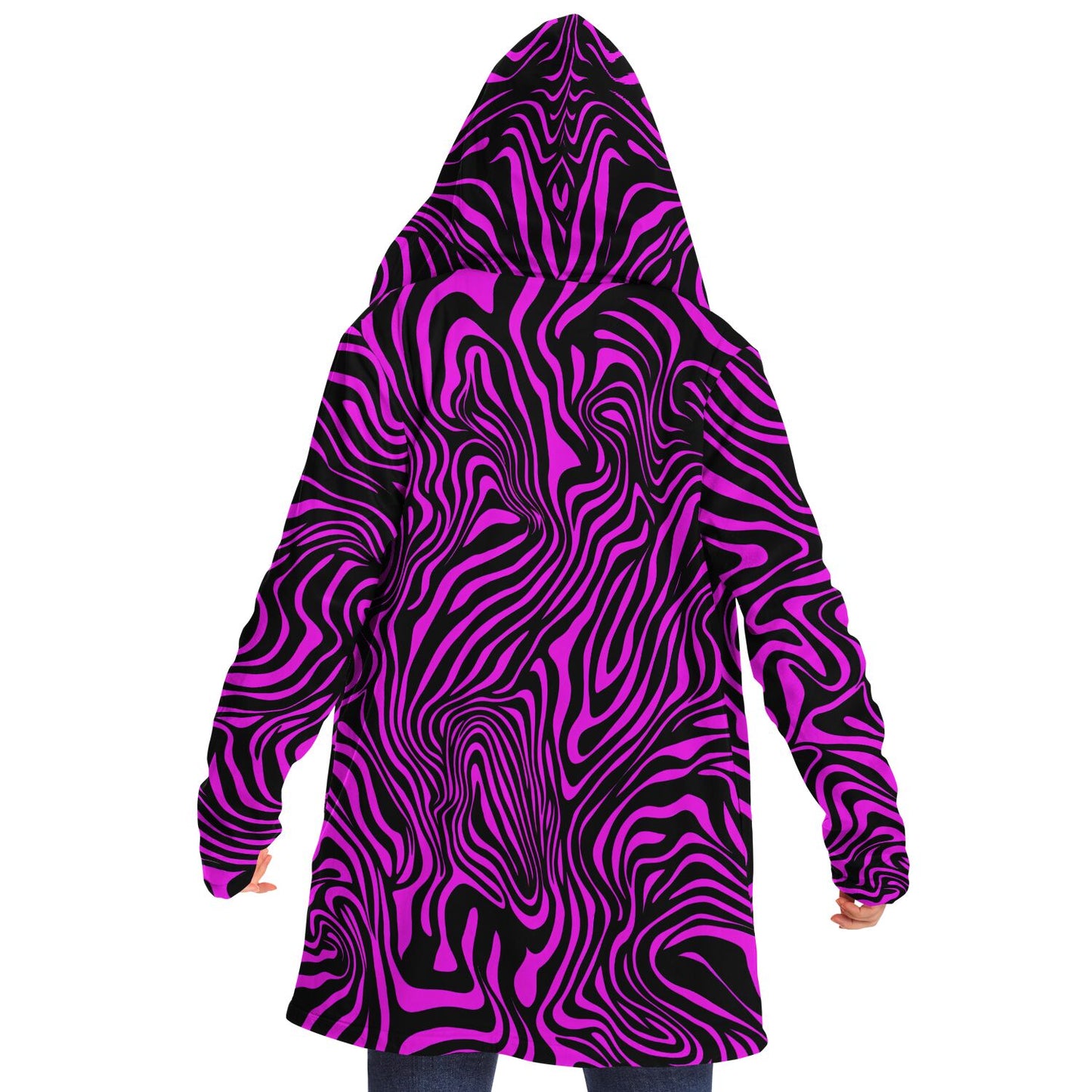 "Pink Zebra" HOODED CLOAK