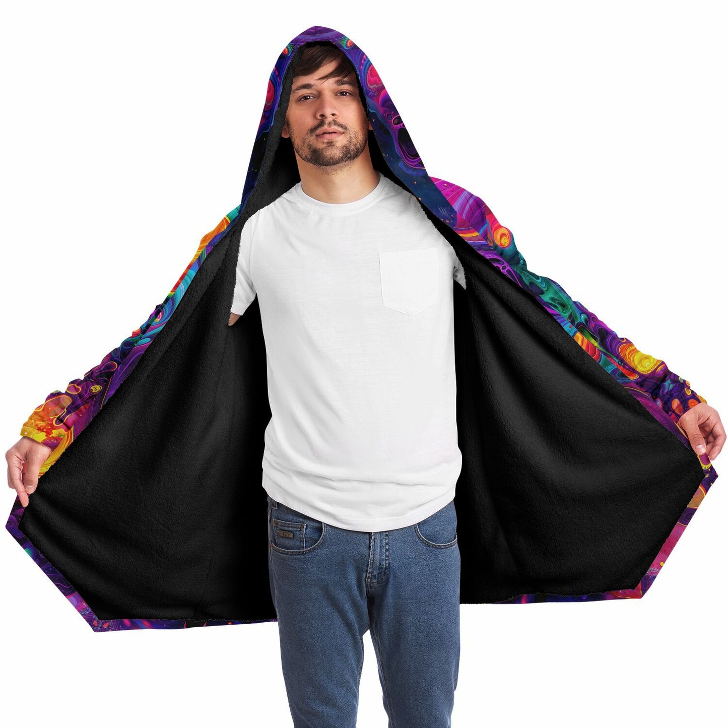 "Nebulon" HOODED CLOAK