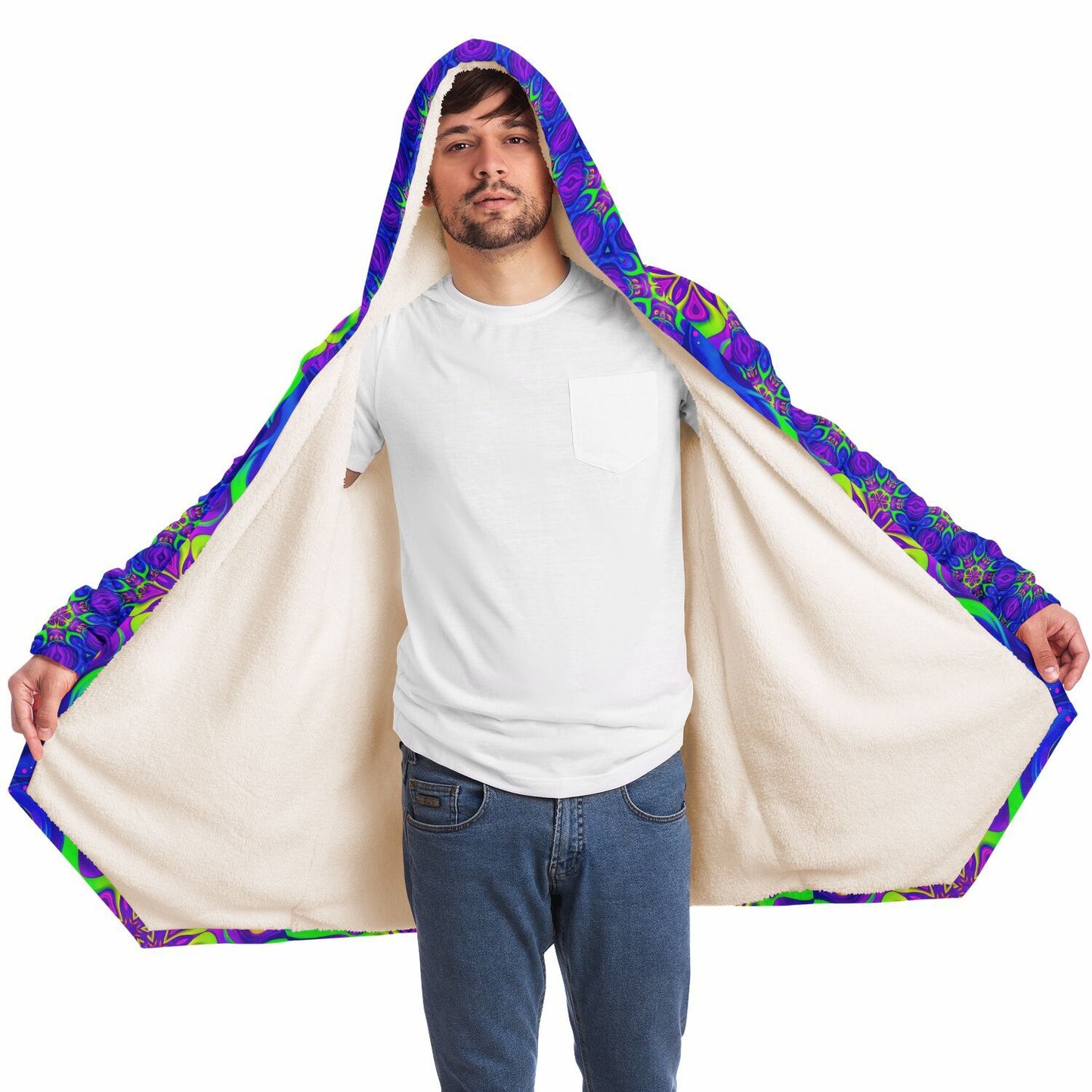 "Paradise Bloom" HOODED CLOAK