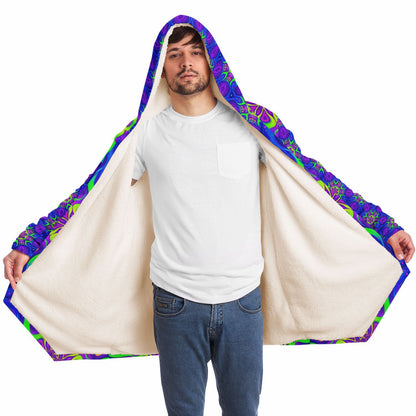 "Paradise Bloom" HOODED CLOAK