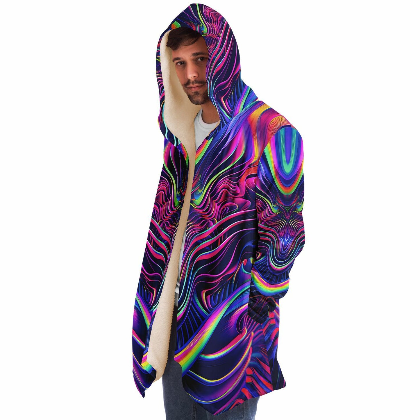 "The Neon Effect" HOODED CLOAK