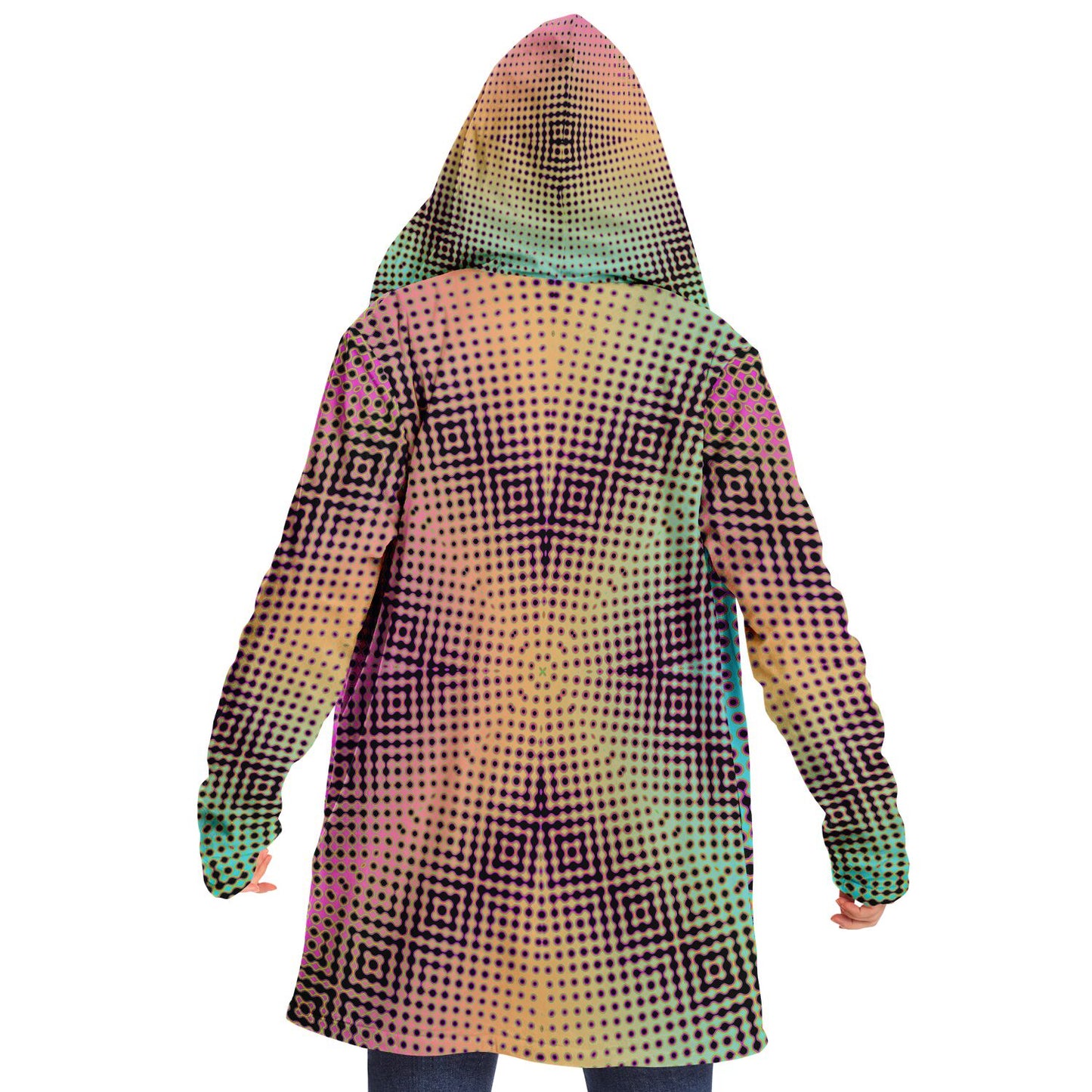 "Morphing Cycles Beach" HOODED CLOAK