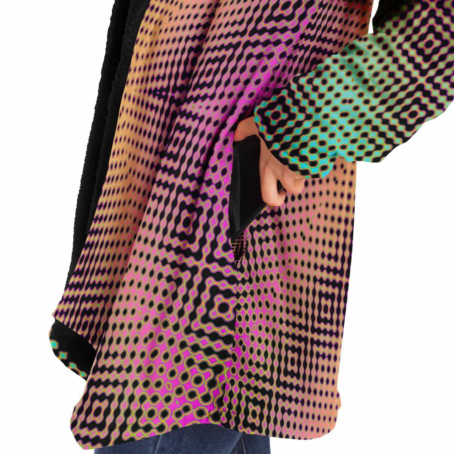 "Morphing Cycles Beach" HOODED CLOAK