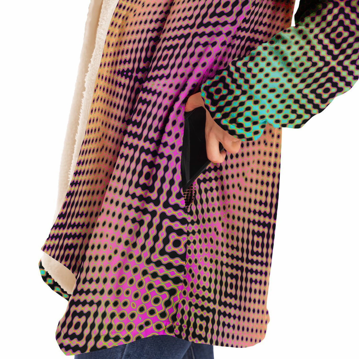 "Morphing Cycles Beach" HOODED CLOAK