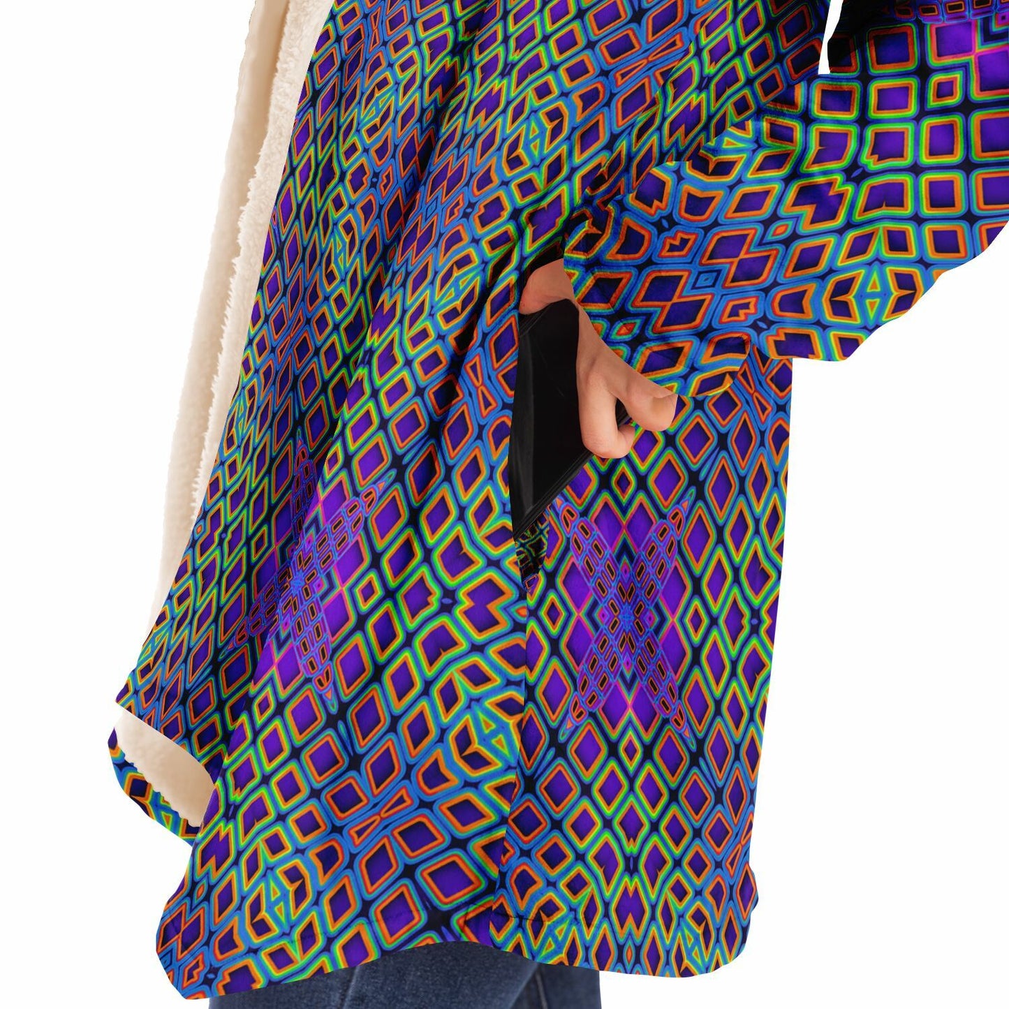 "Cymatic Surge" HOODED CLOAK
