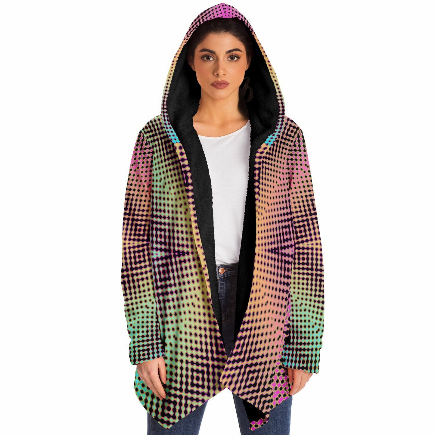 "Morphing Cycles Beach" HOODED CLOAK