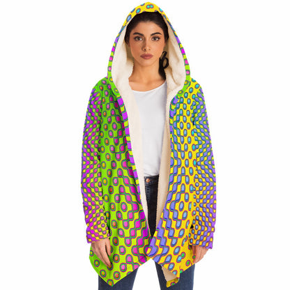 "Morphing Cycles Yellow" HOODED CLOAK