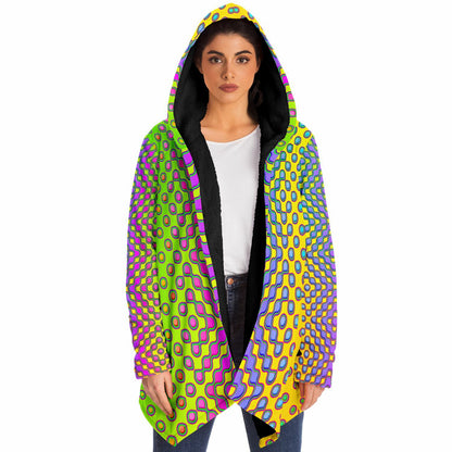 "Morphing Cycles Yellow" HOODED CLOAK