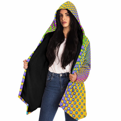 "Morphing Cycles Yellow" HOODED CLOAK