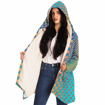 "Morphing Cycles Blue" HOODED CLOAK