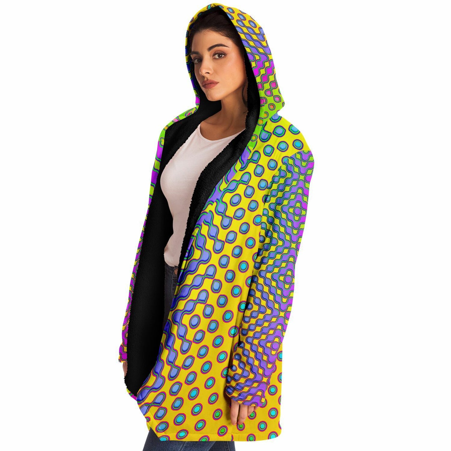 "Morphing Cycles Yellow" HOODED CLOAK