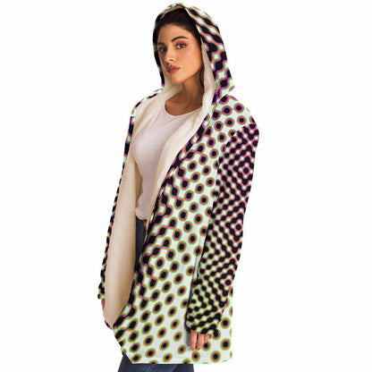 "Morphing Cycles White" HOODED CLOAK