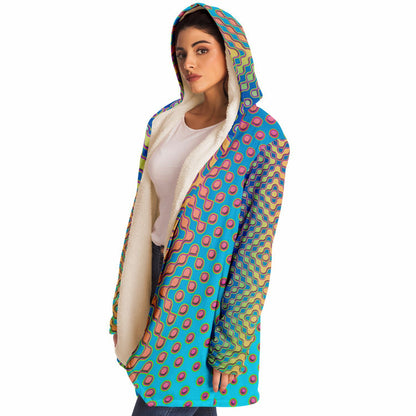 "Morphing Cycles Blue" HOODED CLOAK