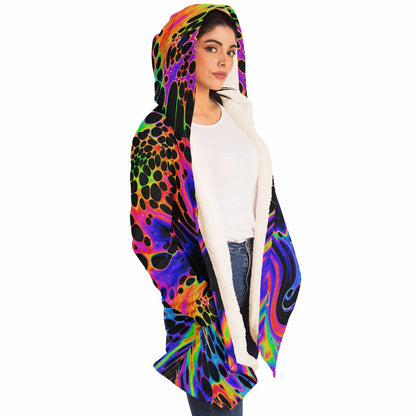"Auroric Spill" HOODED CLOAK