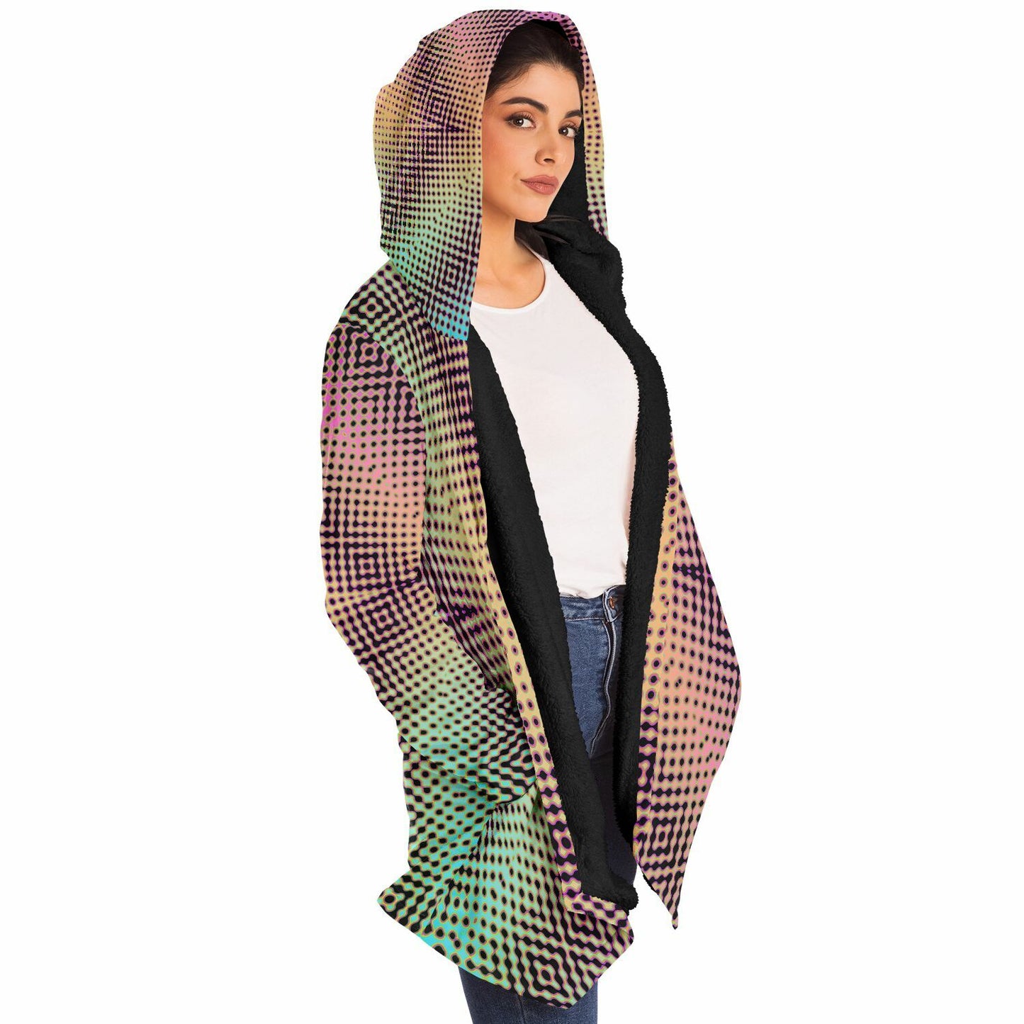 "Morphing Cycles Beach" HOODED CLOAK