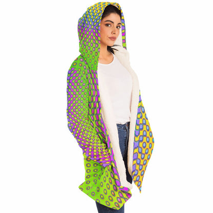 "Morphing Cycles Yellow" HOODED CLOAK