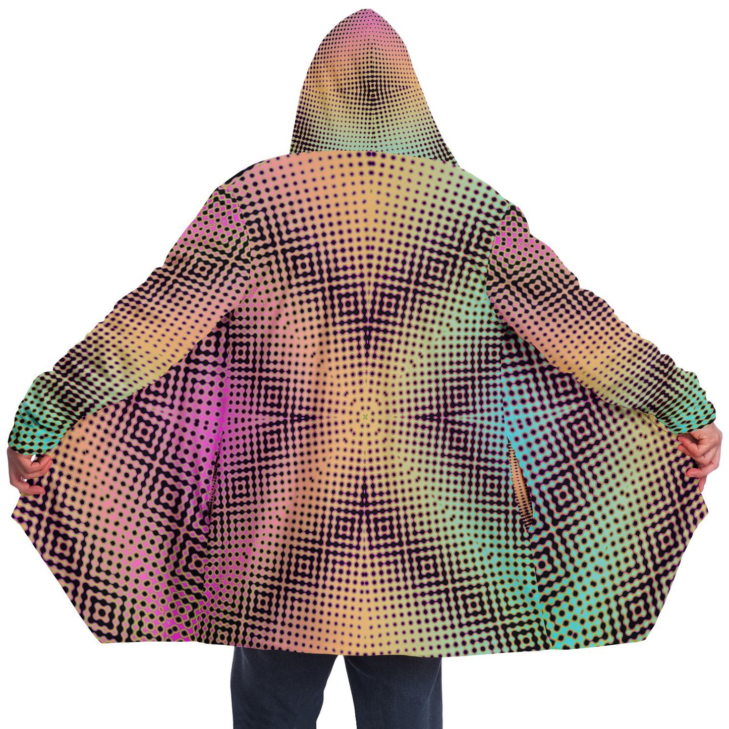"Morphing Cycles Beach" HOODED CLOAK