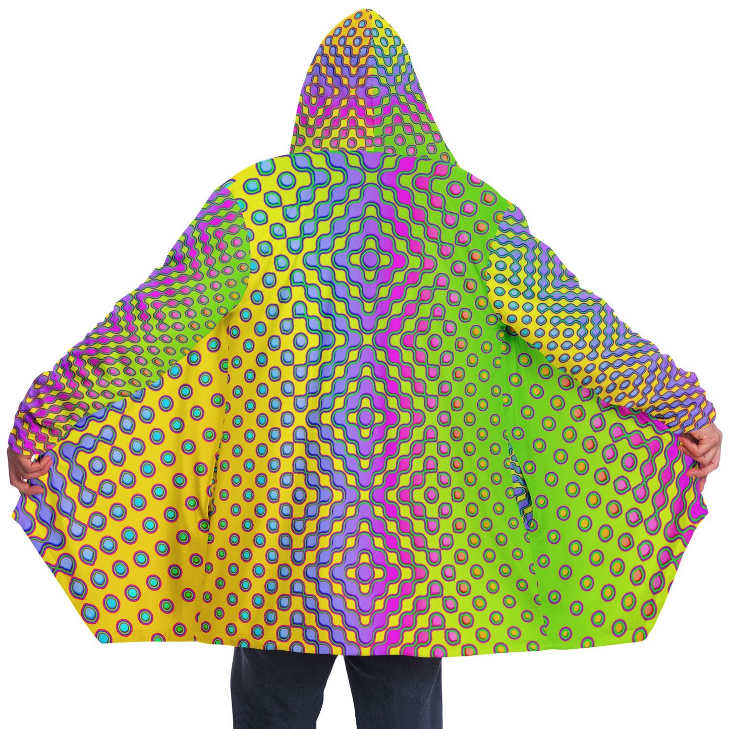"Morphing Cycles Yellow" HOODED CLOAK