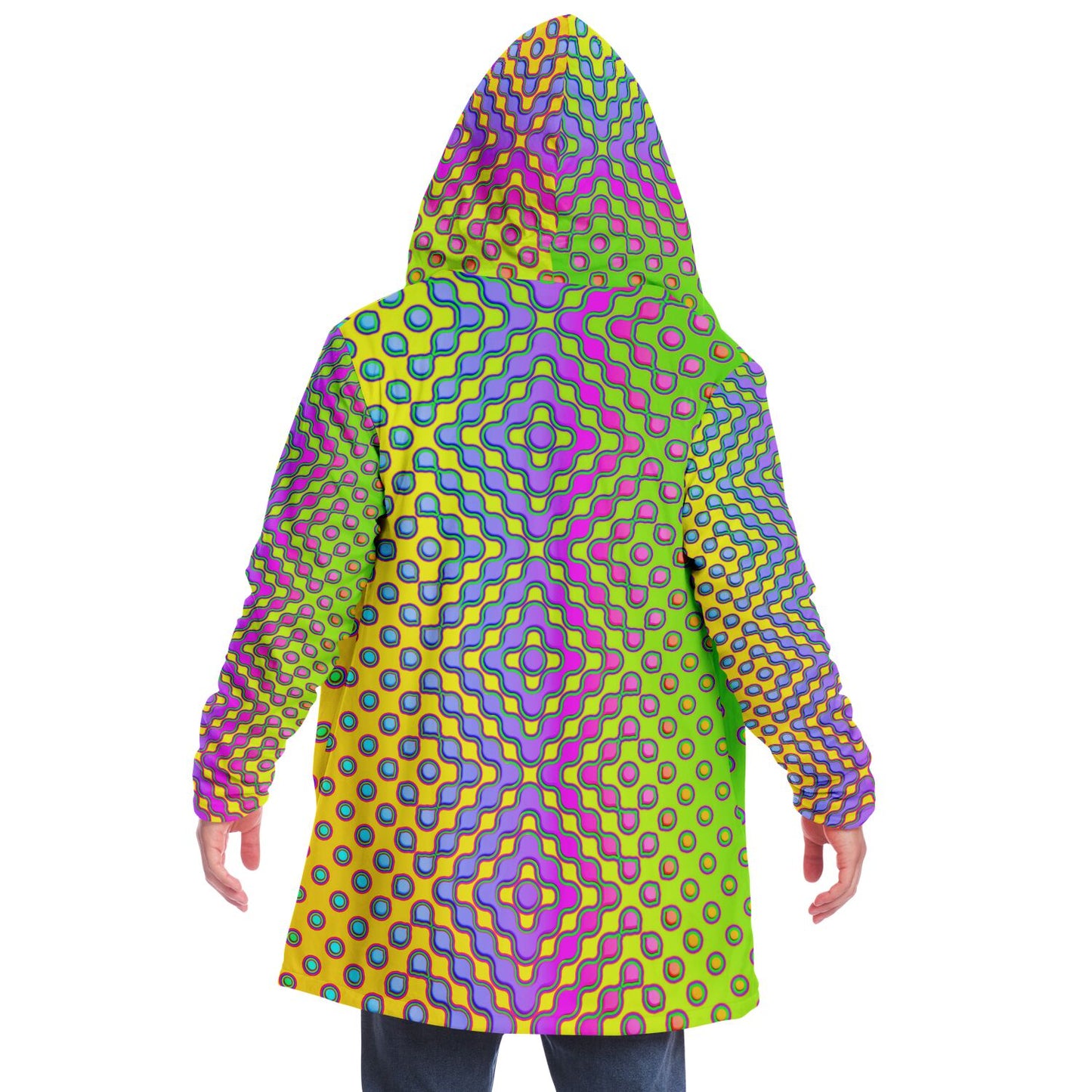 "Morphing Cycles Yellow" HOODED CLOAK