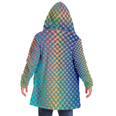 "Morphing Cycles Blue" HOODED CLOAK