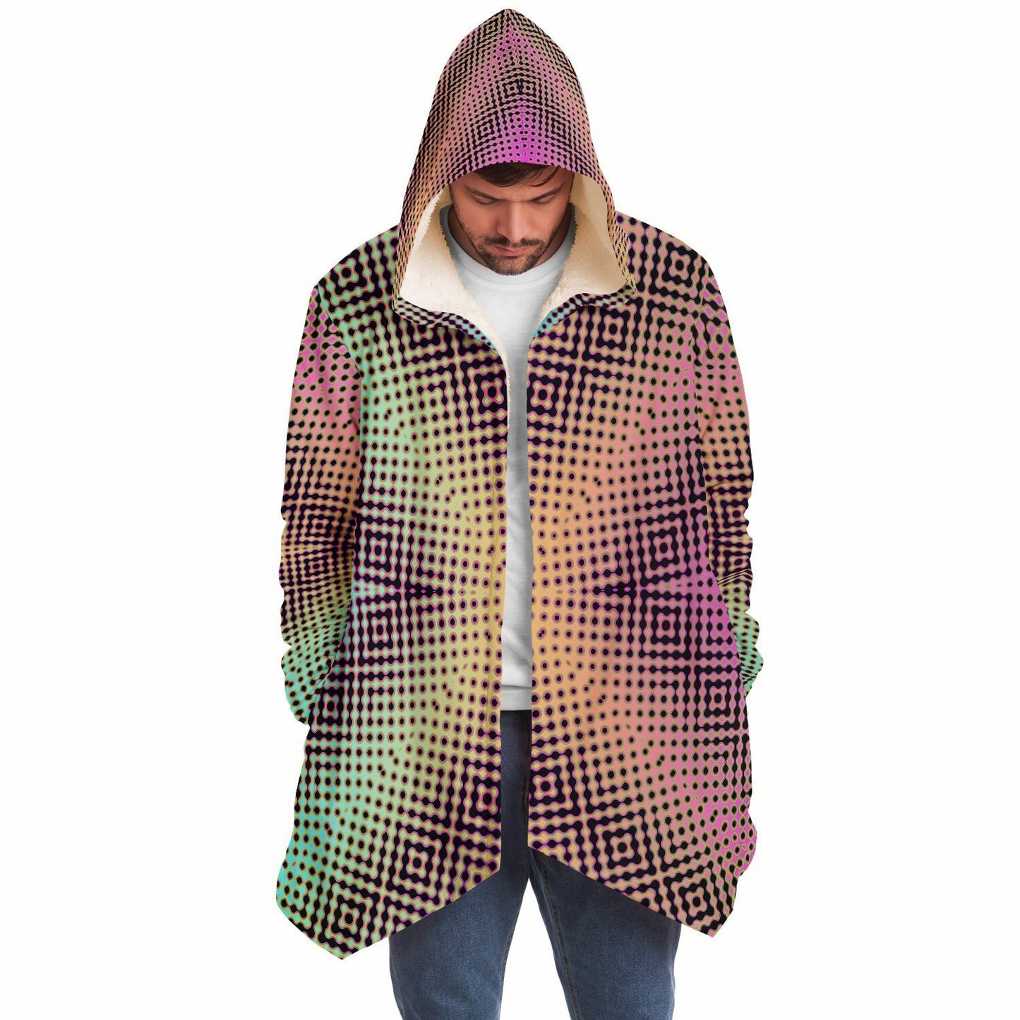 "Morphing Cycles Beach" HOODED CLOAK