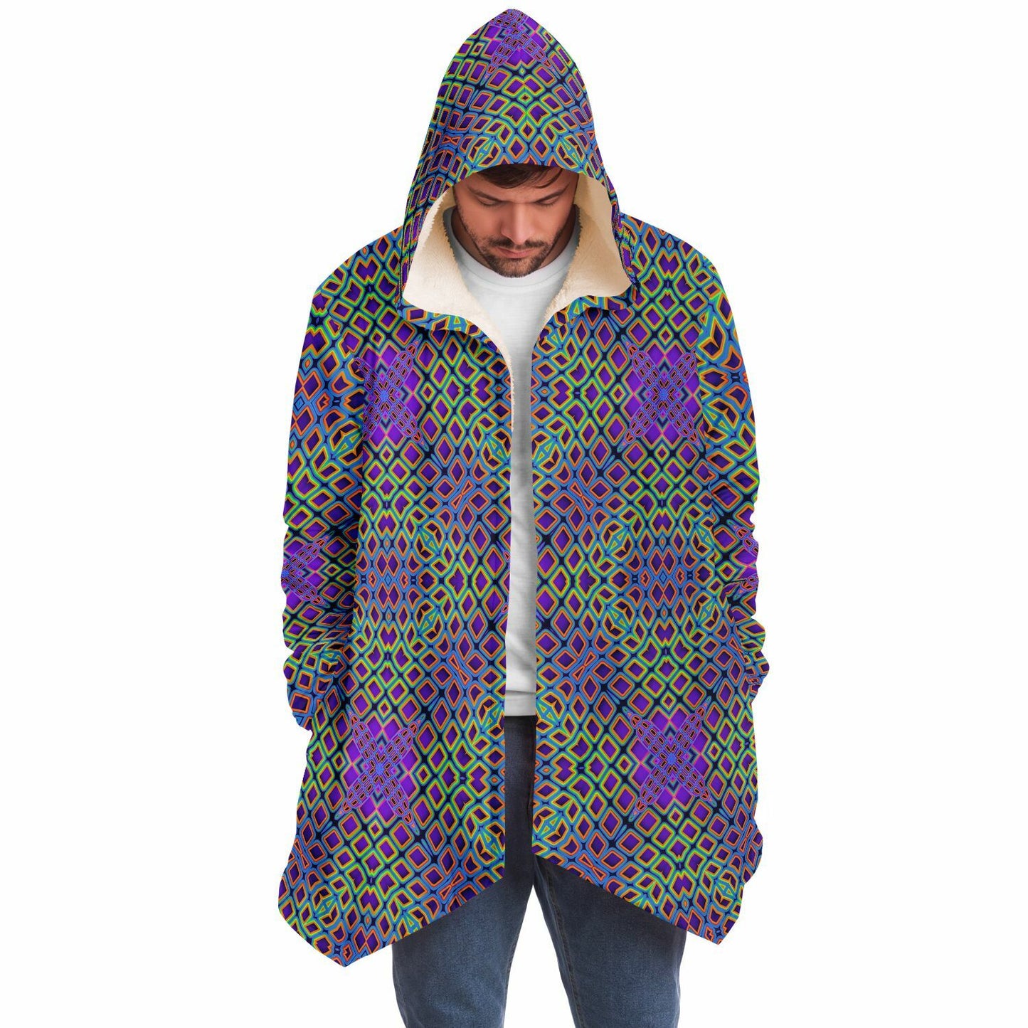 "Cymatic Surge" HOODED CLOAK