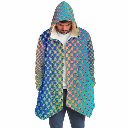 "Morphing Cycles Blue" HOODED CLOAK