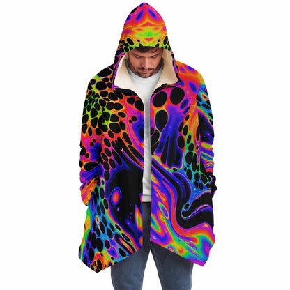 "Auroric Spill" HOODED CLOAK