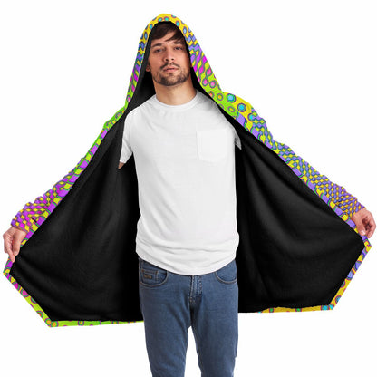 "Morphing Cycles Yellow" HOODED CLOAK