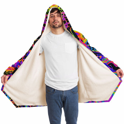 "Auroric Spill" HOODED CLOAK