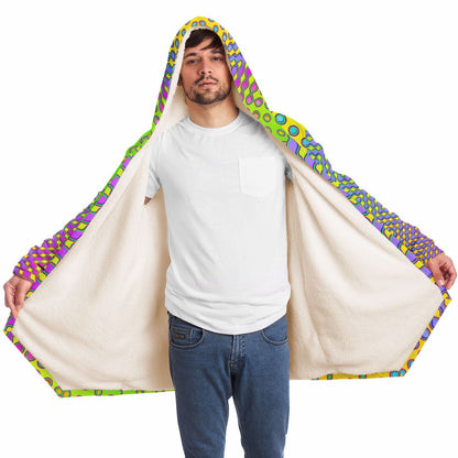 "Morphing Cycles Yellow" HOODED CLOAK