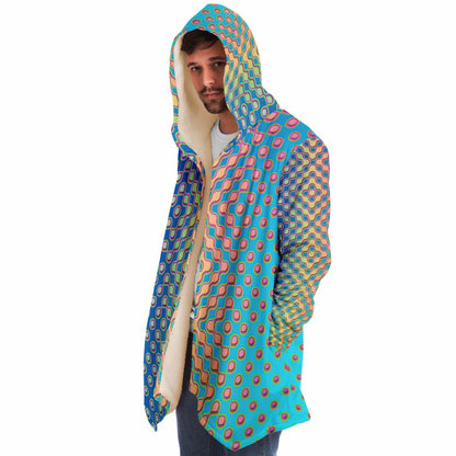 "Morphing Cycles Blue" HOODED CLOAK