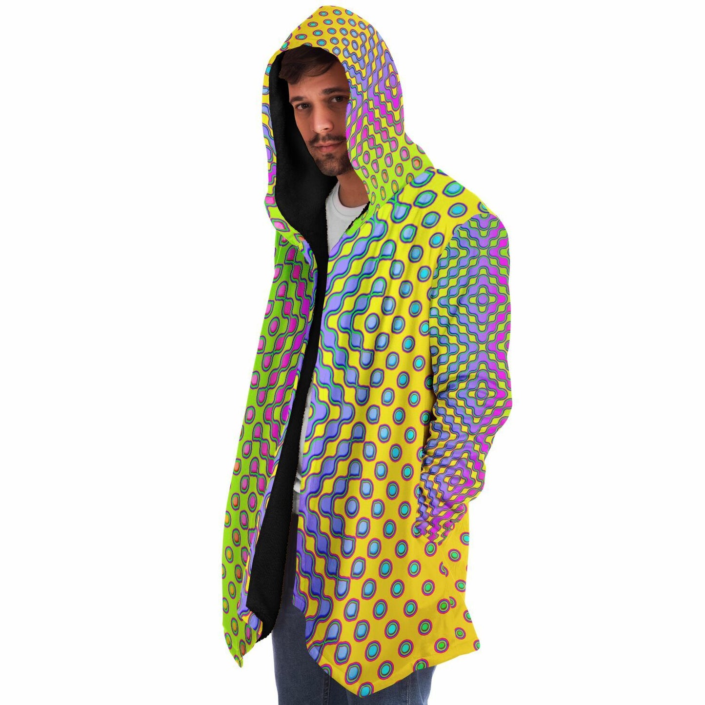 "Morphing Cycles Yellow" HOODED CLOAK