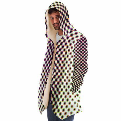 "Morphing Cycles White" HOODED CLOAK