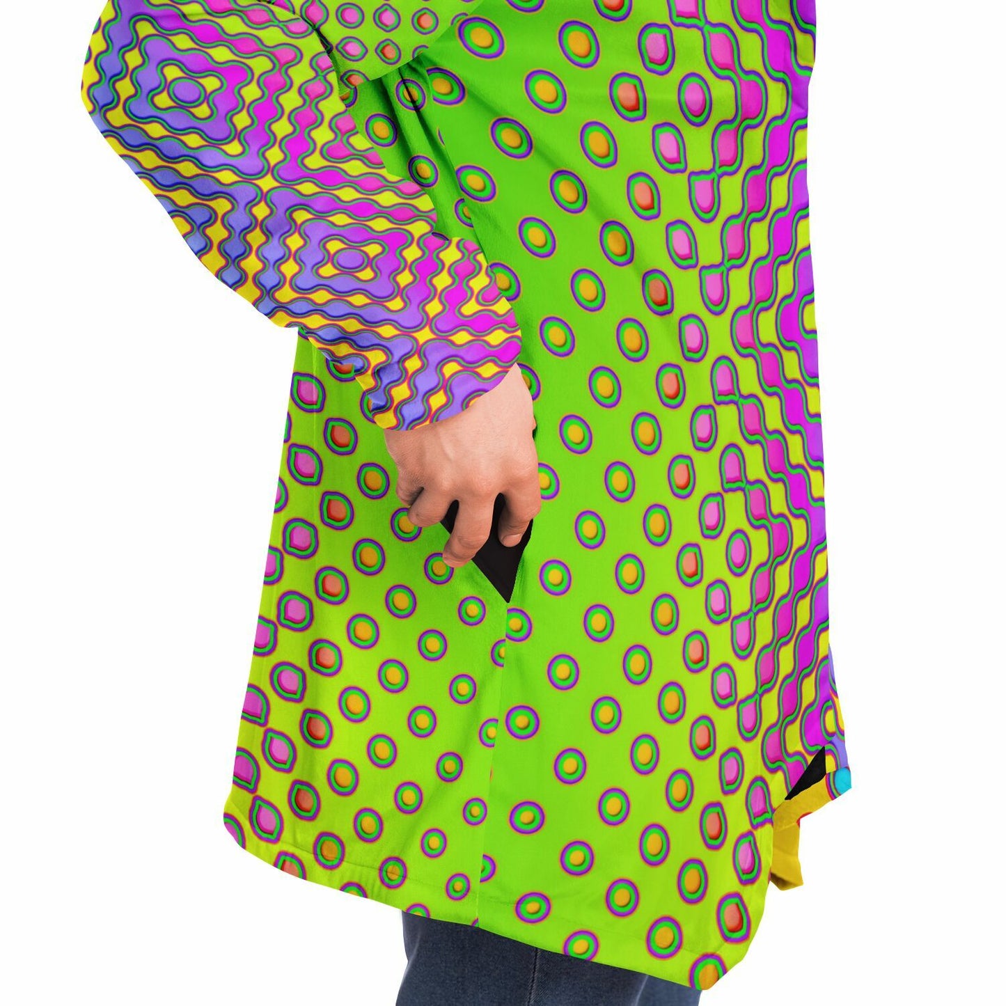 "Morphing Cycles Yellow" HOODED CLOAK