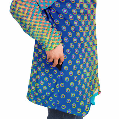 "Morphing Cycles Blue" HOODED CLOAK