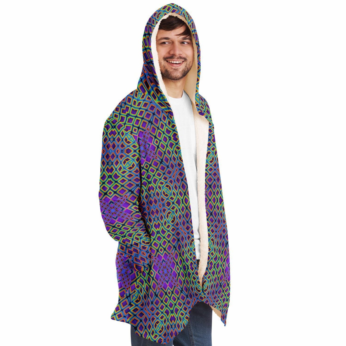 "Cymatic Surge" HOODED CLOAK